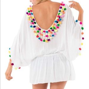 Sundress Pompom coverup